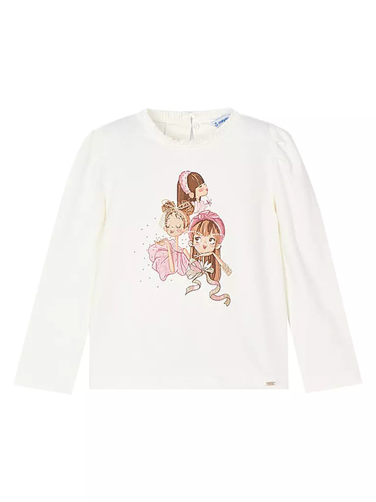 MAYORAL Mädchen Langarmshirt creme