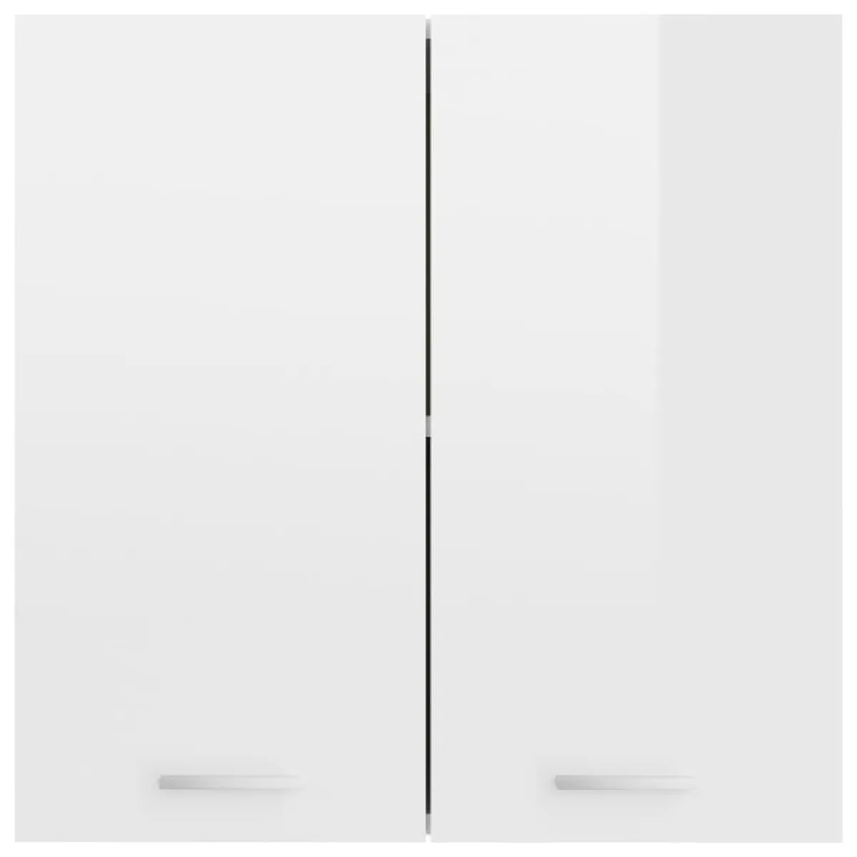 vidaXL Armoire Suspendue - Blanc Brillant