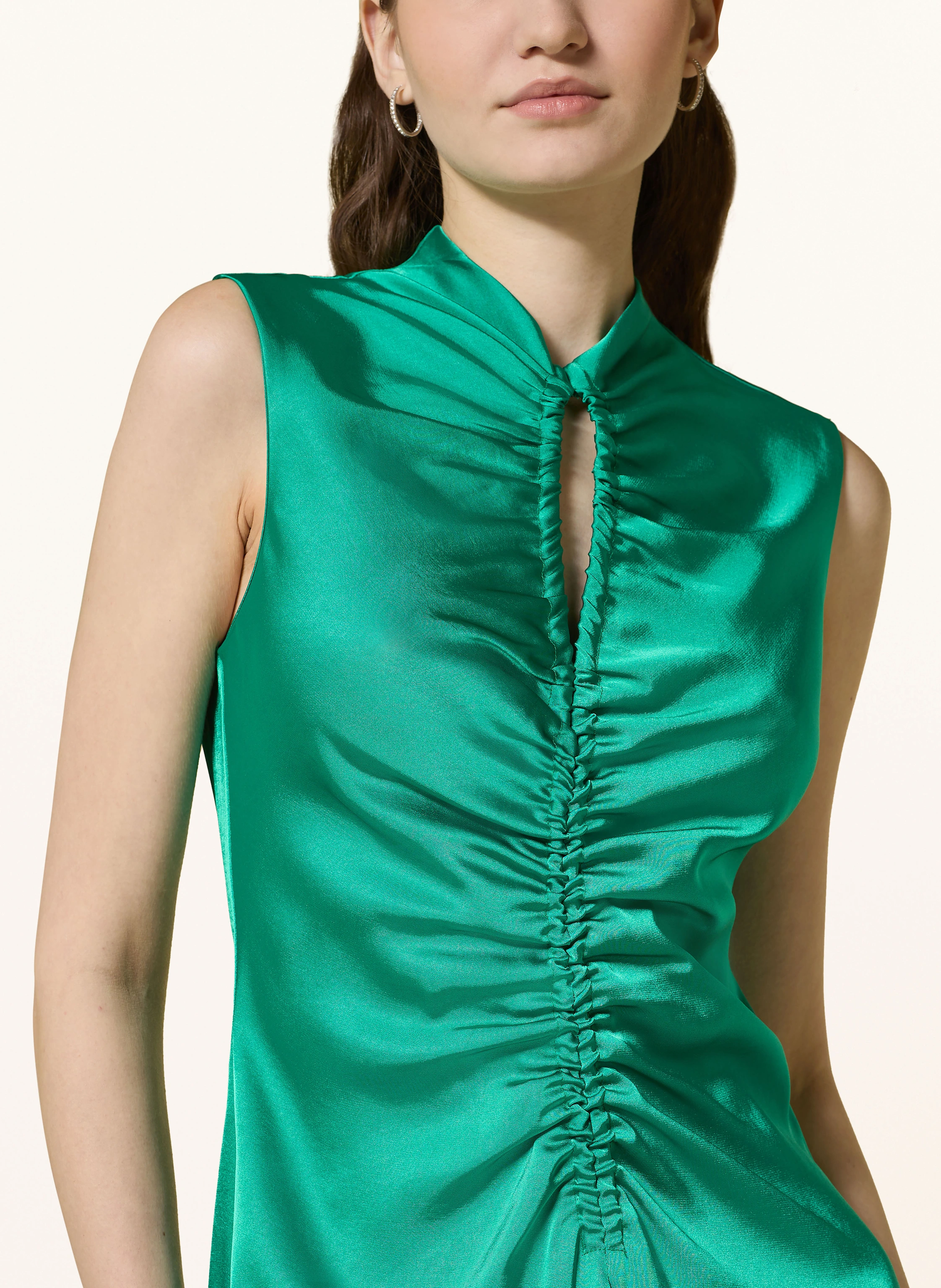 SANDRO Satinkleid mit Cut-out