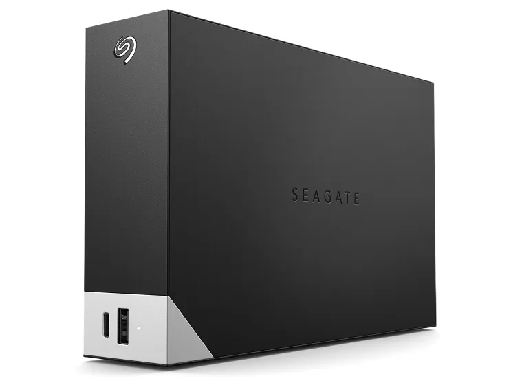 Seagate One Touch with hub STLC18000402 - Harddisk - 18 TB - ekstern (stationær) - USB 3.0 - sort - med Seagate Rescue Data Recovery