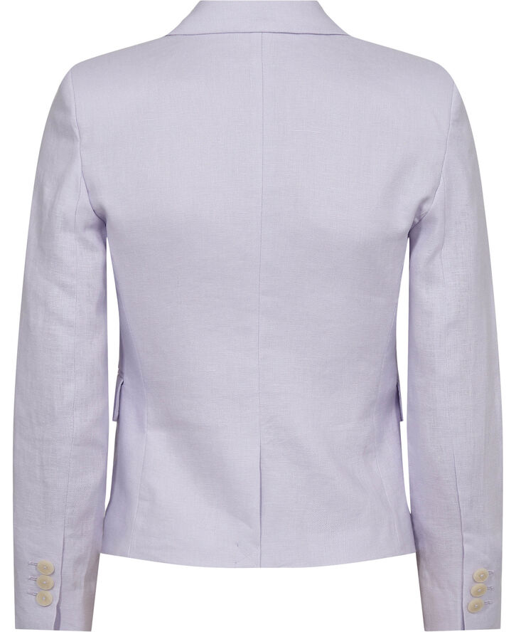 MANGO 100% linen jacket Lt-pastel purple