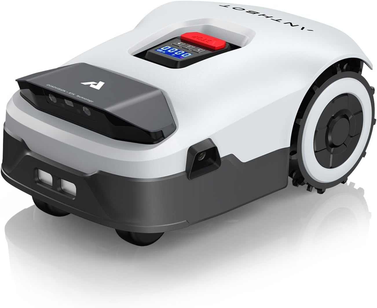 ANTHBOT Genie600 Rasenmähroboter, kabellos, 900 m² RTK+IA-Vision, Auto-Kartographie, 20 Multi-Zonen, Hindernisvermeidung, automatisches Aufladen