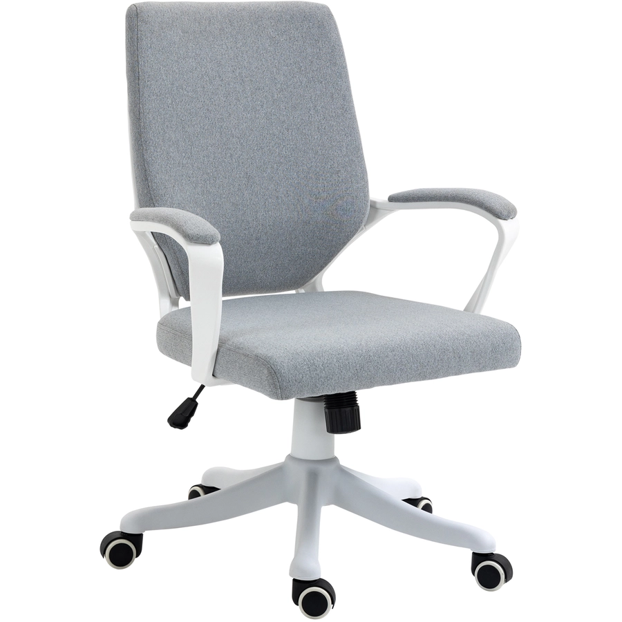 Vinsetto Bürostuhl ergonomisches liniendesign, weiche Polsterung grau