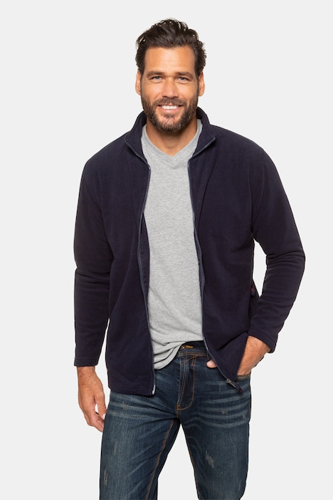 JP 1880 Fleecejacke, Outdoor, Stehkragen, Zipp-Pockets, bis 8 XL