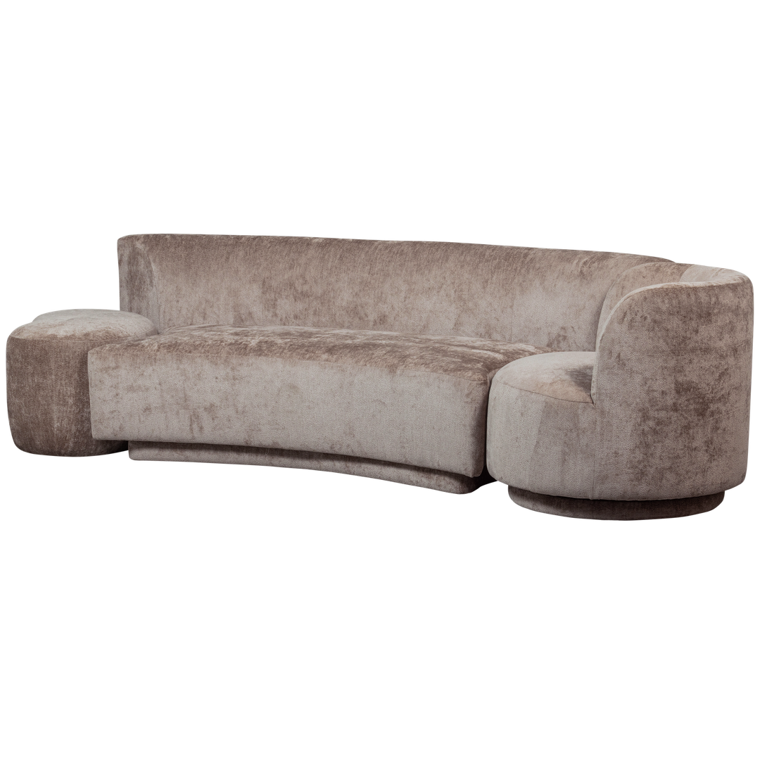 WOOOD   Combi-Popular Fauteuil + Poef Elementenbank
