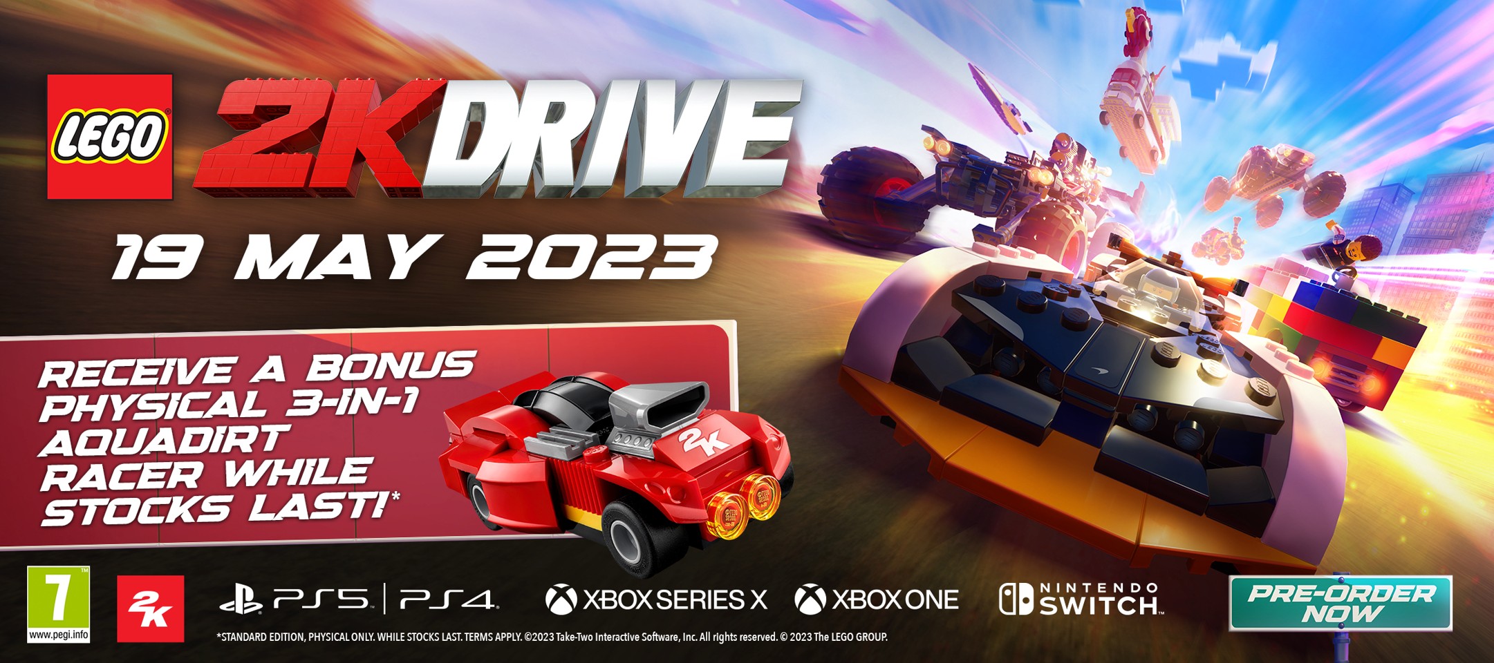 LEGO 2K Drive Bundle with Aquadirt Racer Toy- PlayStation 5
