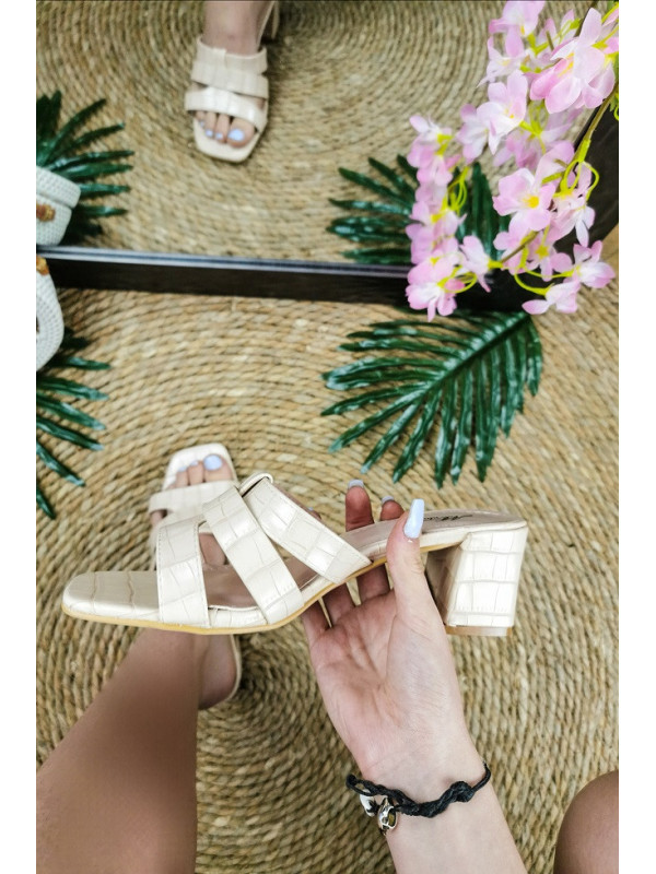 Mules beiges Clara