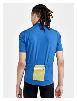 Maillot manches courtes Craft ADV Off-Road Bleu Jaune