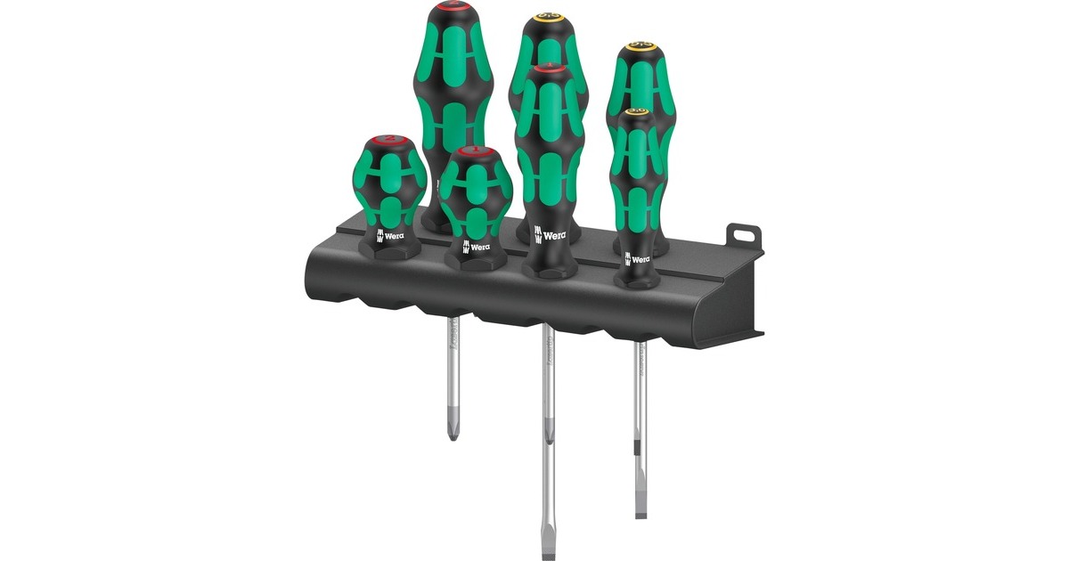 Wera300/7 Mix 1 Schroevendraaierset, 7‑delig  (Zwart/groen)