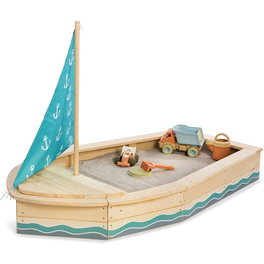 MUDDY BUDDY® Sandkasten Anchor Lover, natur-petrolblau
