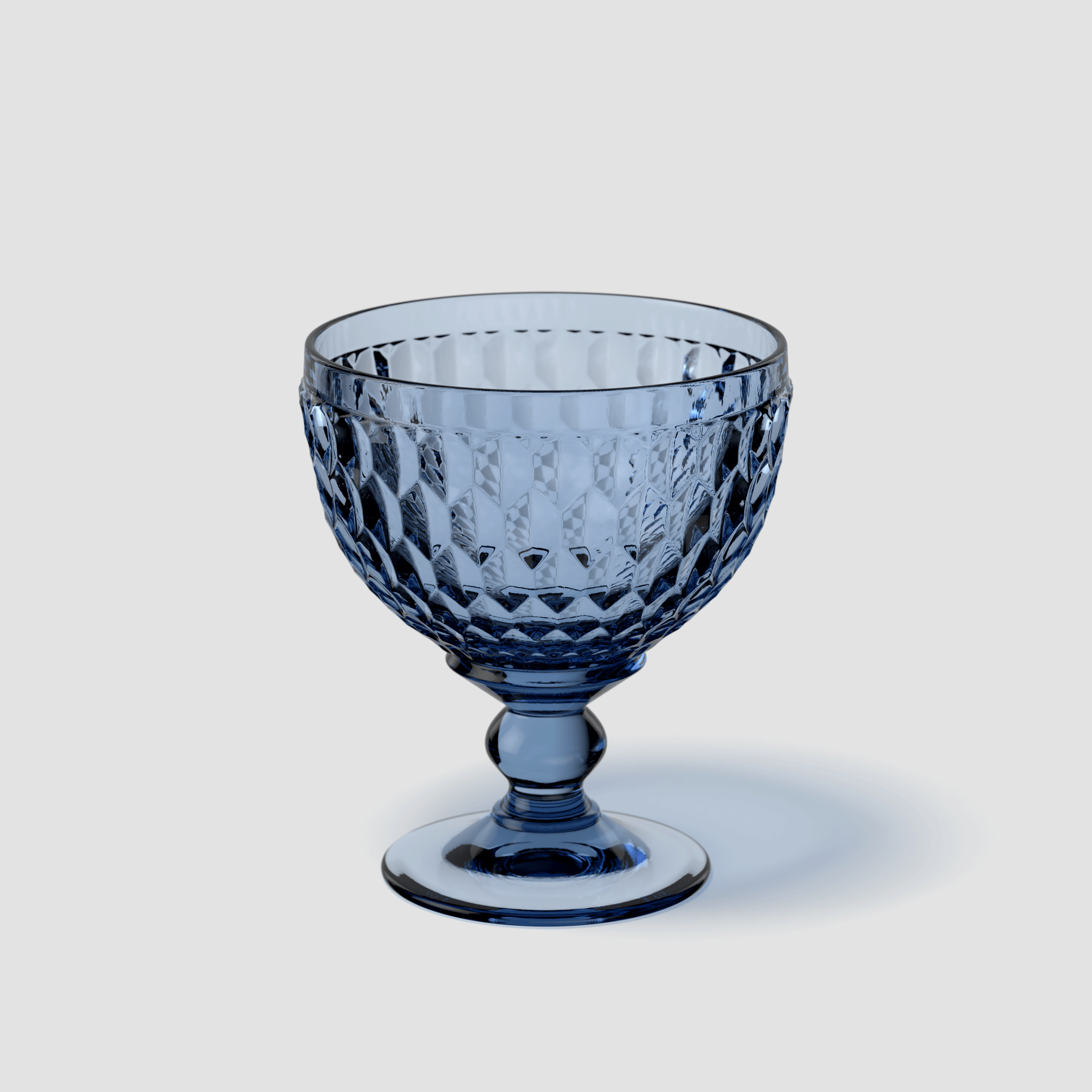 Boston Candy dish Blue, 8.5 oz, crystal glass