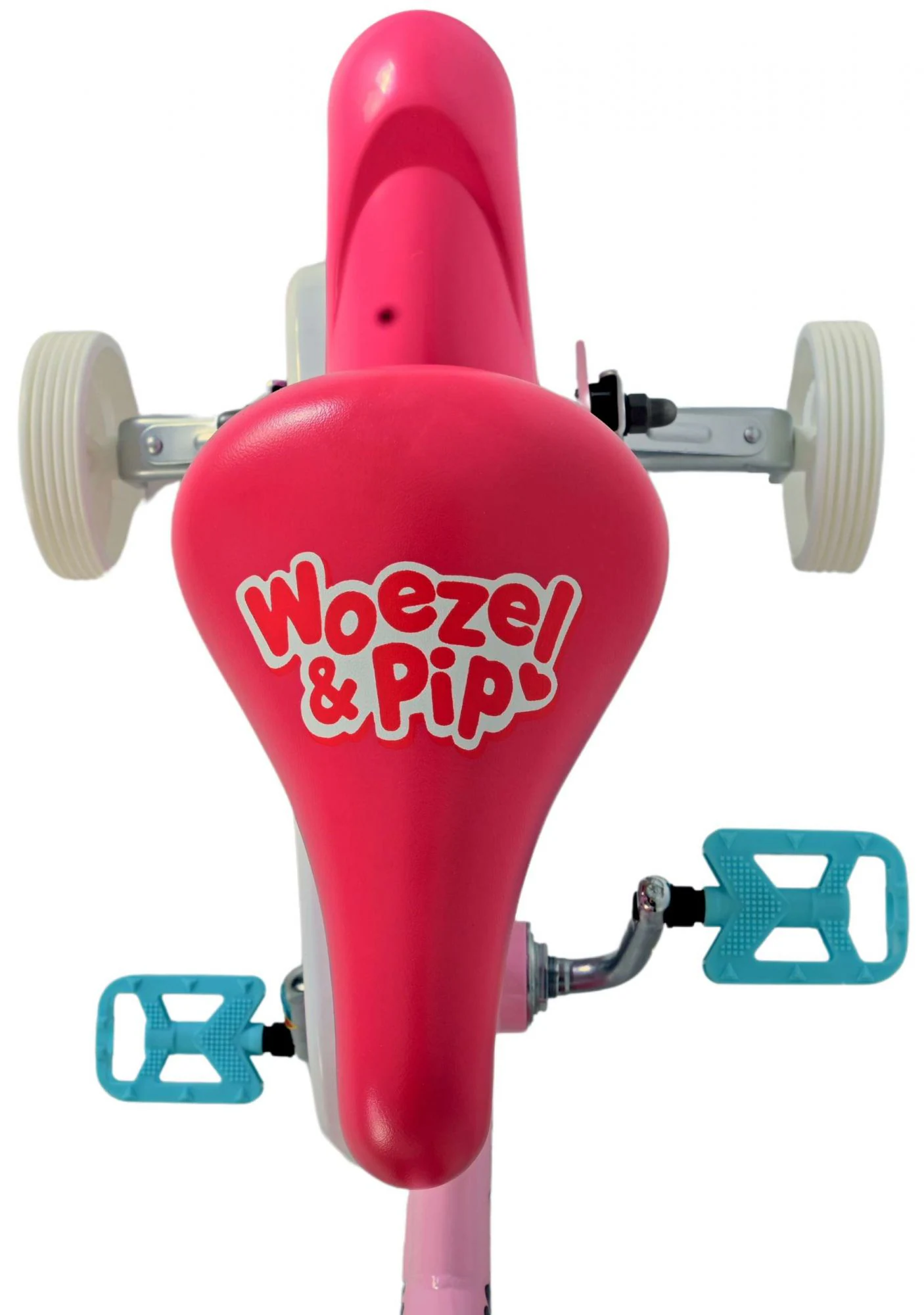 Kinderfahrrad Woezel & Pip für Mädchen 12 Zoll Kinderrad in Rosa