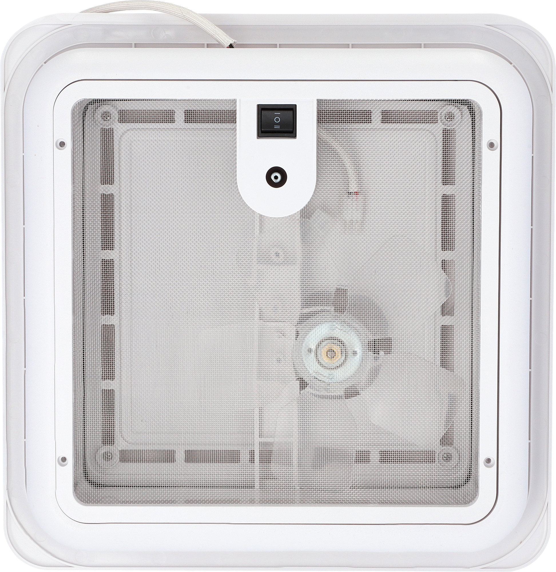 Berger Turbo Vent Dachhaube mit Ventilator 28 x 28 cm 12 V weiß