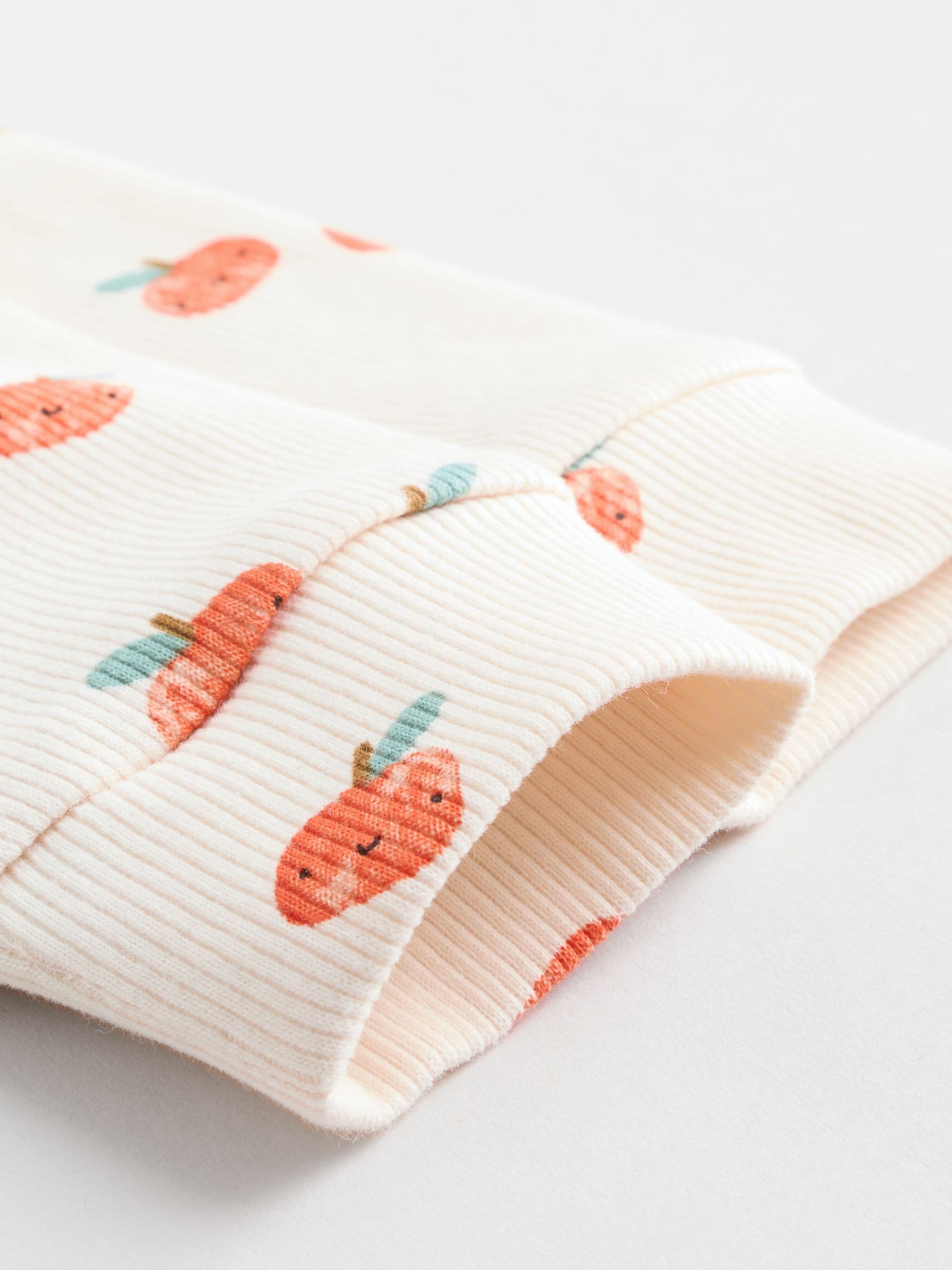 Green/Neutral Autumnal Print - Top en Leggings 6 -delige Baby Set (0mnd-2jr)