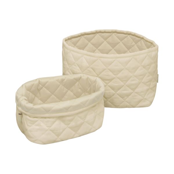 Cam Cam Quilted Opbergmandjes - Praline - 2 Stuks