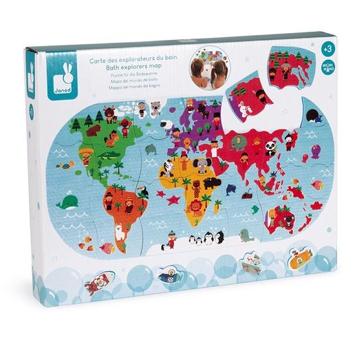 Janod badpuzzel wereldkaart