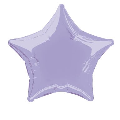 Ster Helium Ballon Paars Licht Leeg 50cm