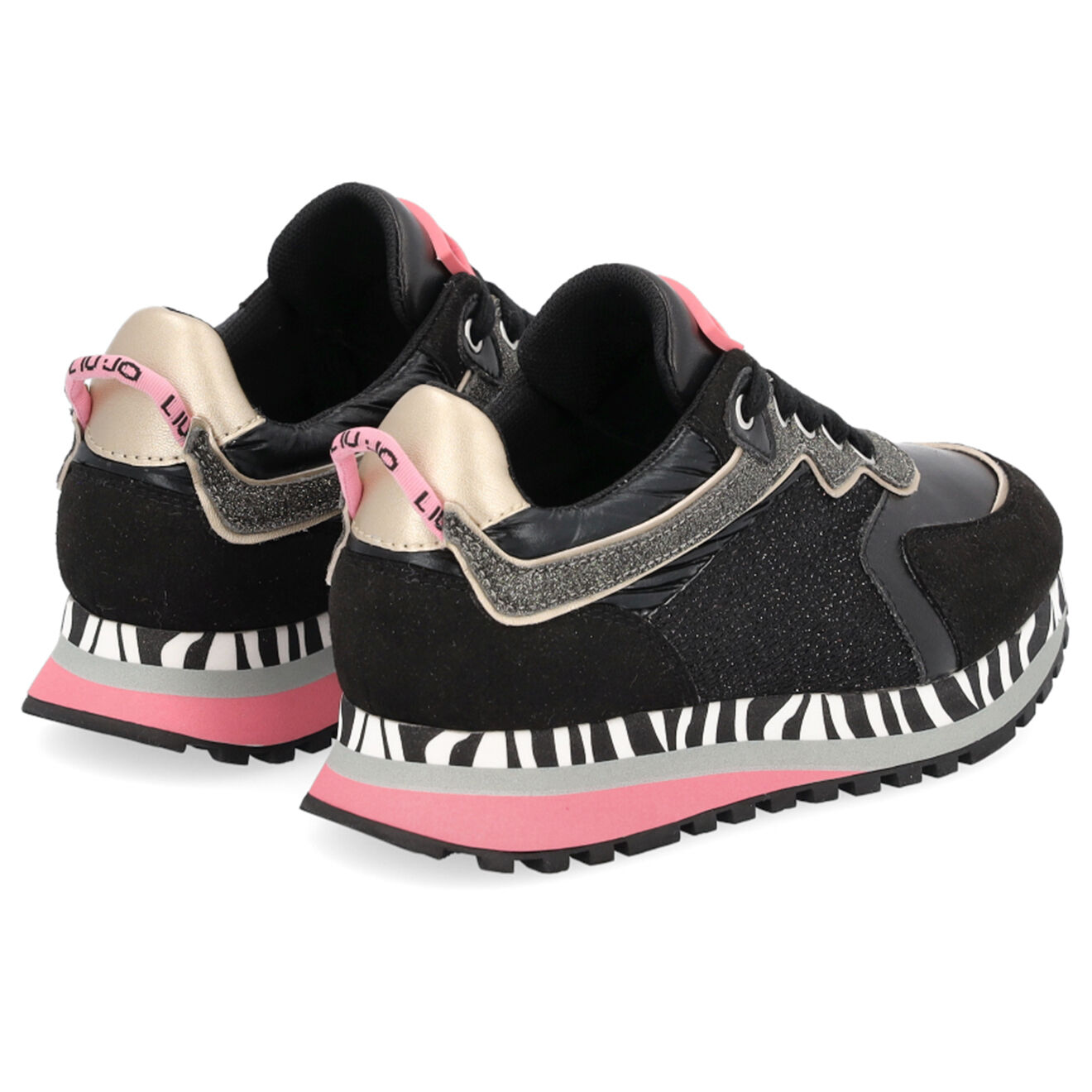 Liu-Jo Sneakers Rina noir/gris/rose