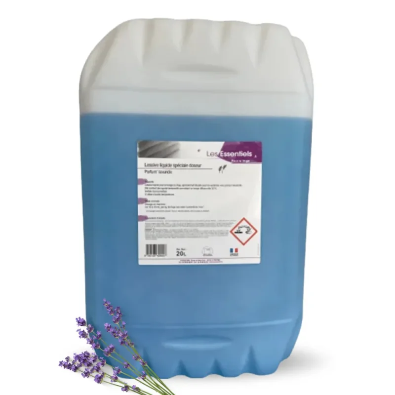 LES ESSENTIELS - Lessive liquide machine - Lavande - 20L