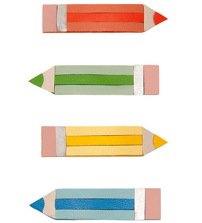 Mimi & Lula Haarspange - 4er-Pack - 4,5 cm - Buntstift Künstler