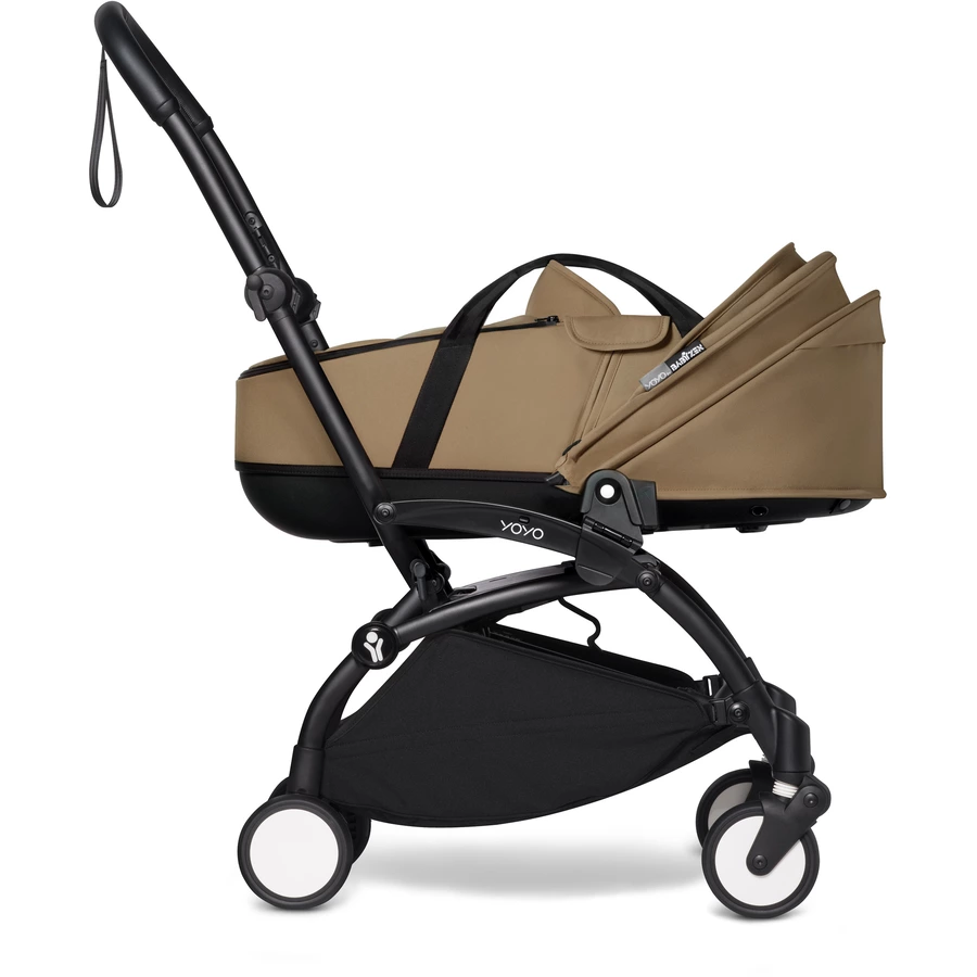BABYZEN Kinderwagen YOYO2 0+ Black mit Liegewanne Toffee