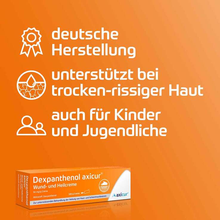 Dexpanthenol axicur® Wund- und Heilcreme, 100 g