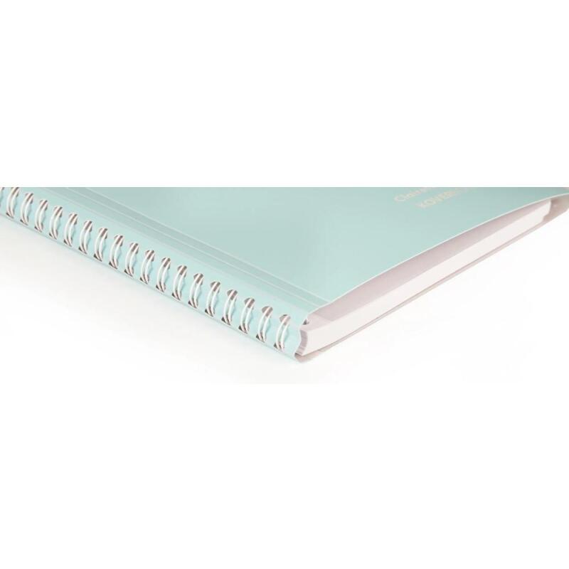 Cahier reliure intégrale enveloppante Koverbook A4 160 pages ligné + marge couverture polypropylène transparent