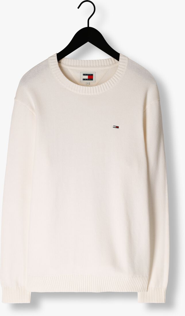 TOMMY JEANS witte tommy jeans sweater tjm slim essntls c-neck sweater
