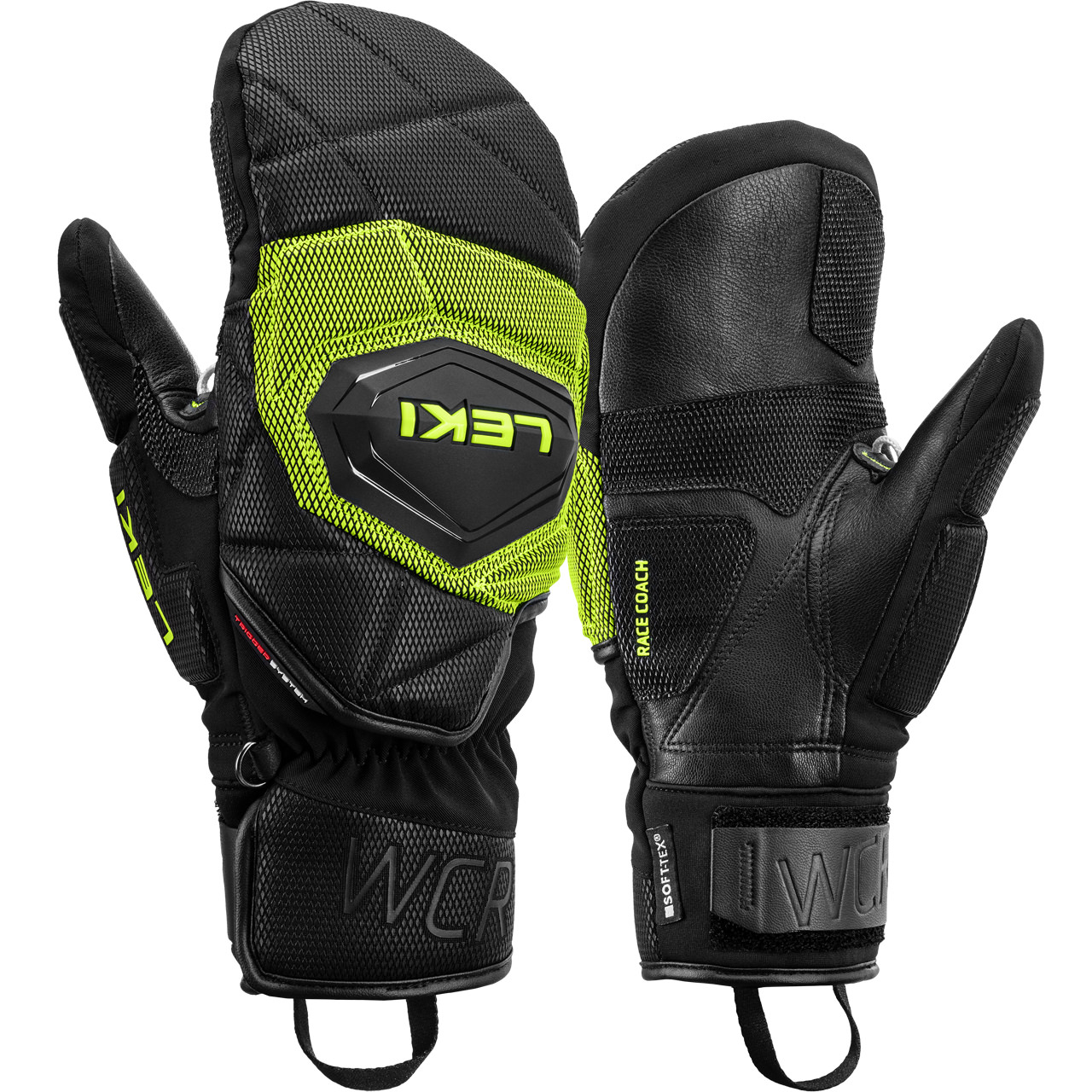 Leki Herren Fäustling WCR COACH 3D black-ice lemon | Leki | L | Brands | XSPO-Fashion