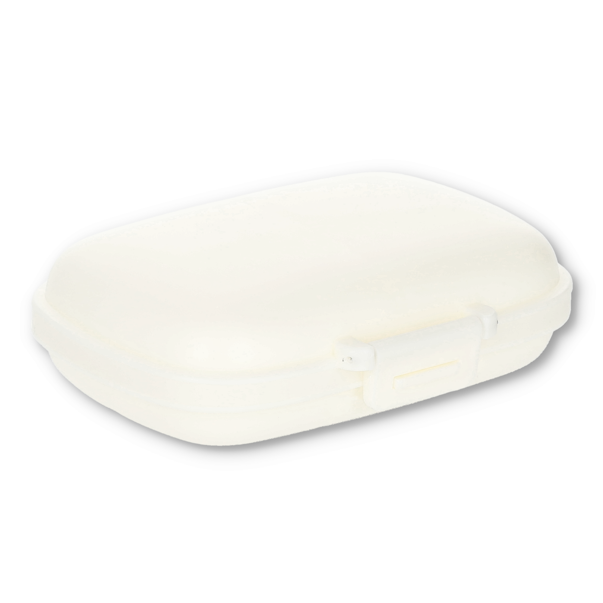(11x8cm) Medikamenten Dosierer 8 Fächer Dosett Tablettenbox Supplements Pillendose Tablettenspender - Weiss