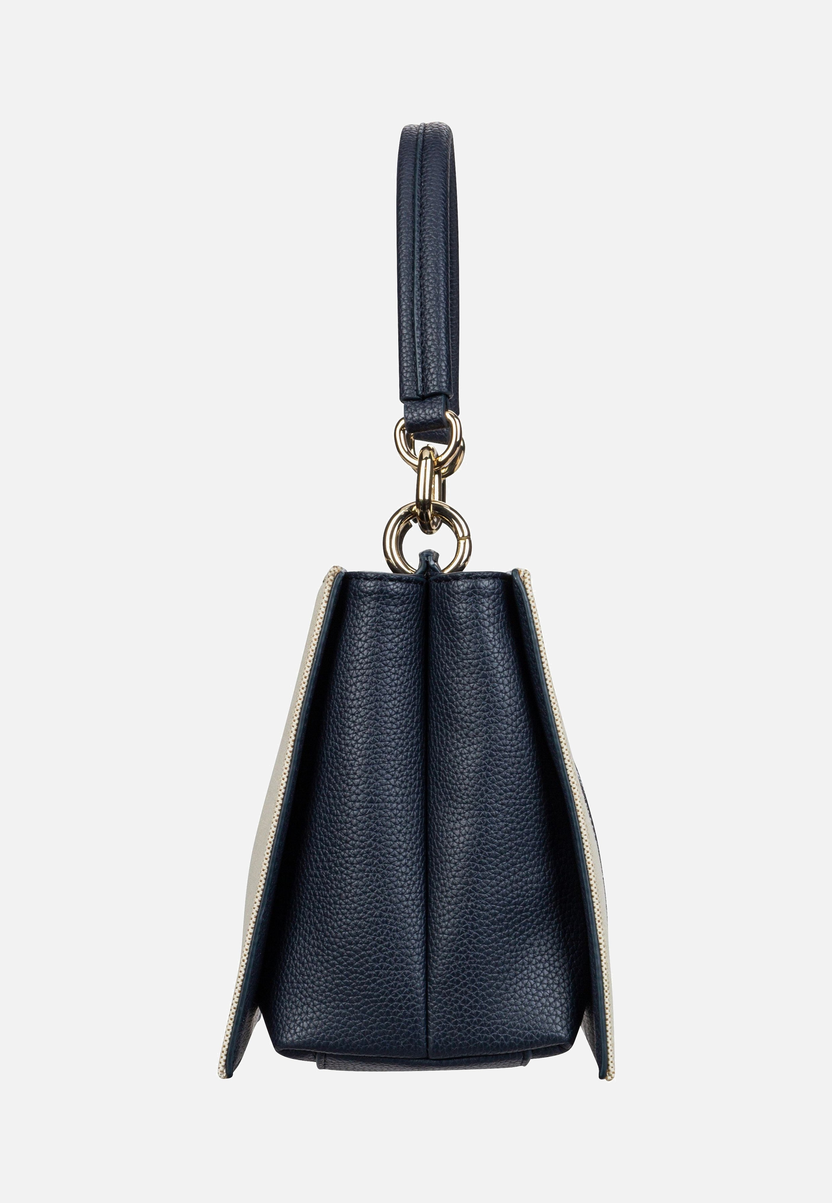TH Her Mini Stripes 17435 SP25 Space Blue Canvas Mix - Henkeltasche
