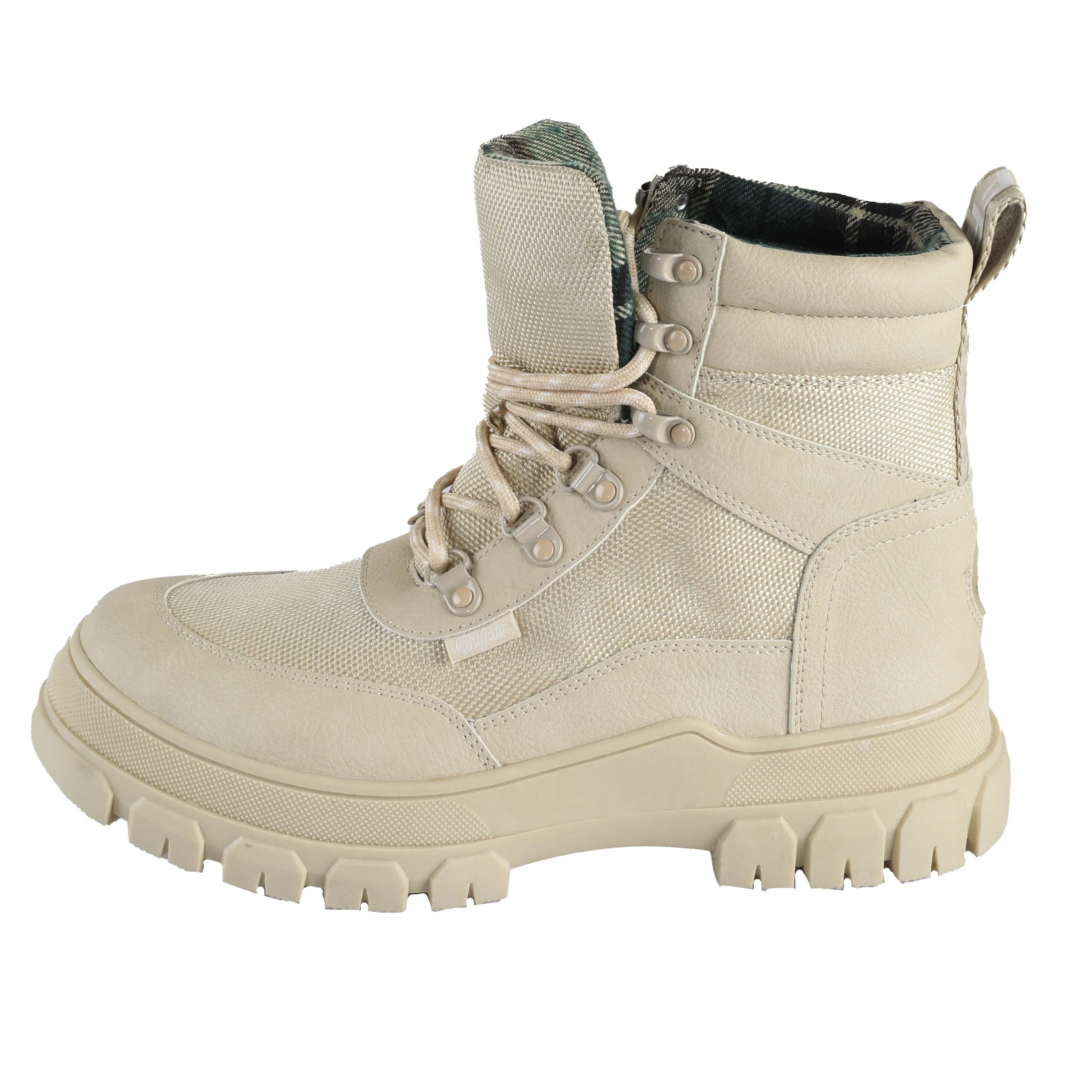 Buffalo Schnürboots »NOVA COM VEGAN«  , Stiefelette, High Top Sneaker, Plateauabsatz, mit Memory Foam