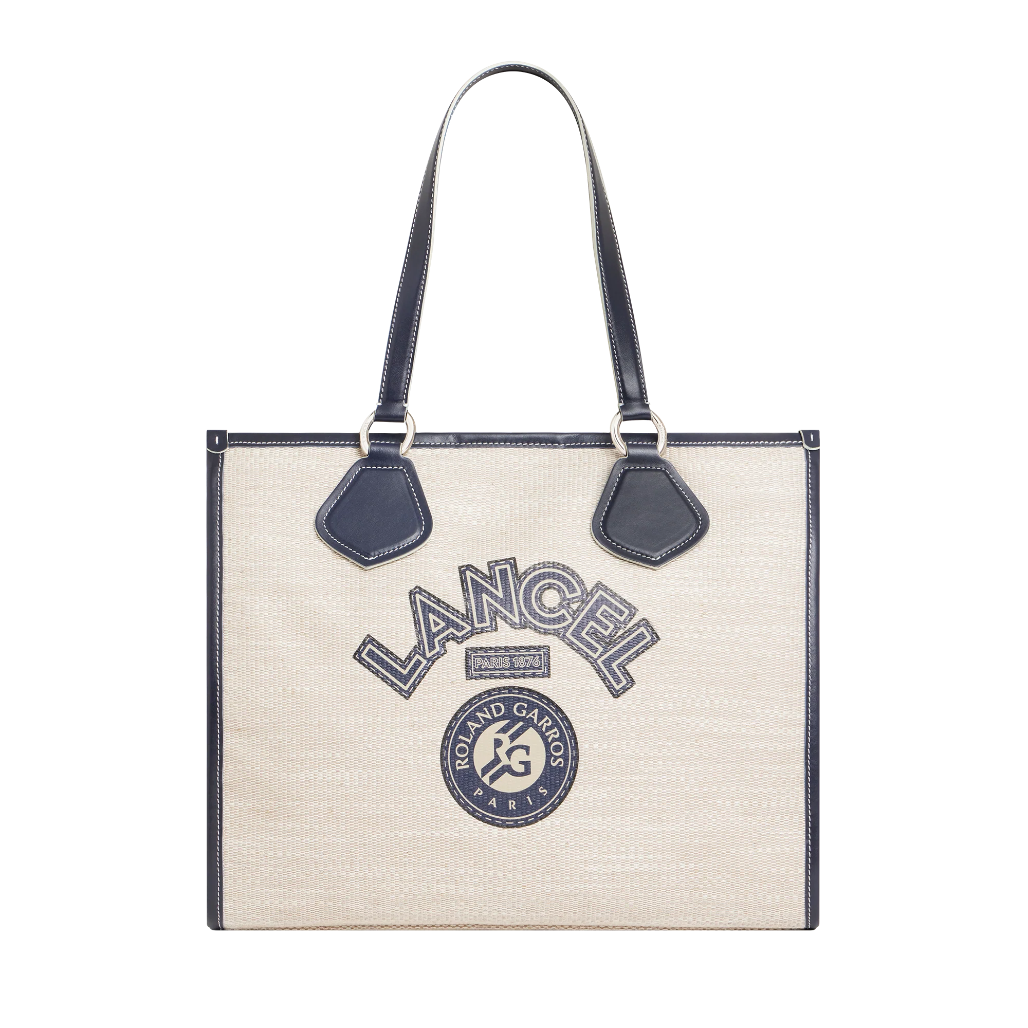 Cabas L  Lancel x Roland Garros-Bleu minuit