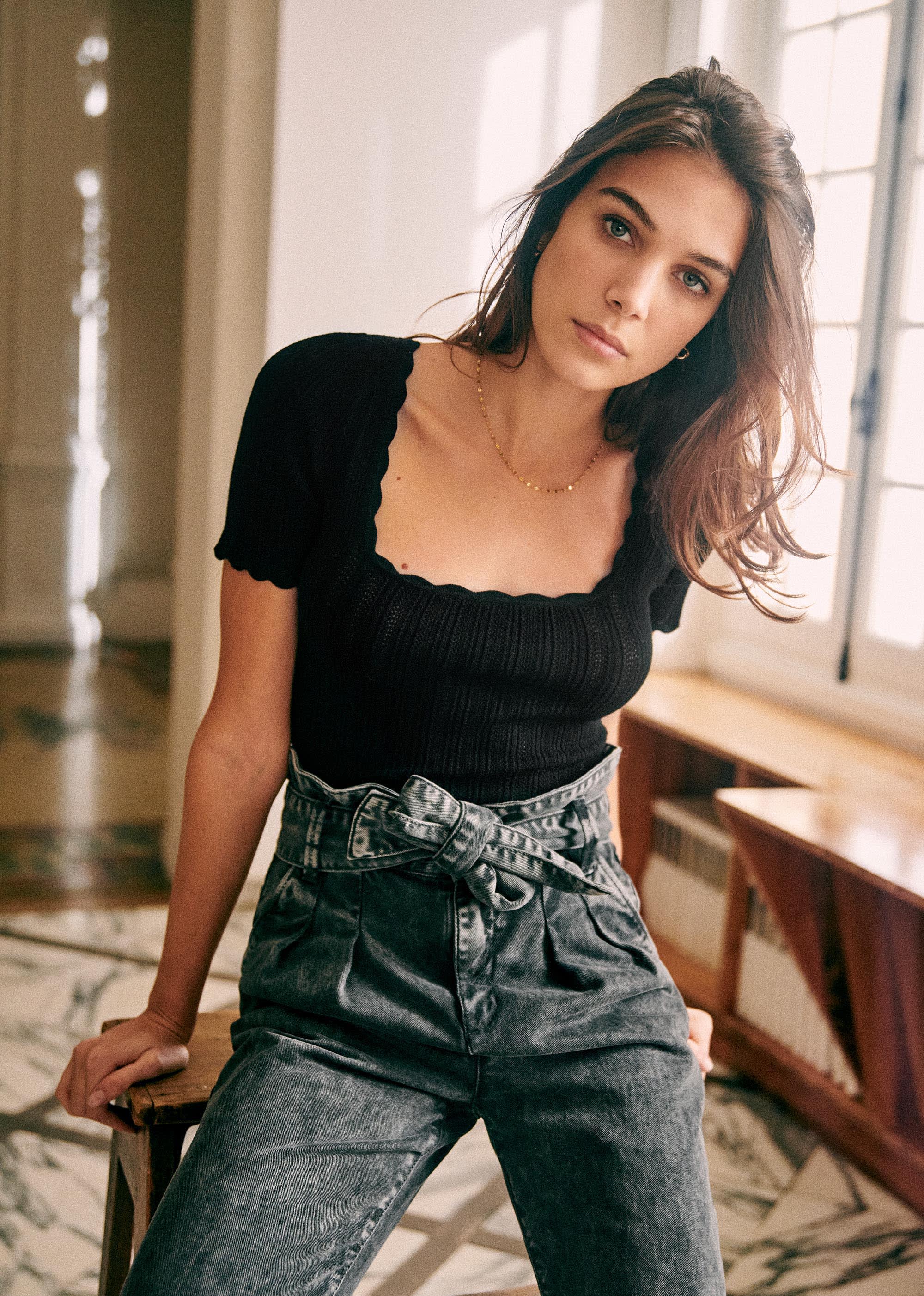 Pantalon Austin - Noir Délavé - E-SHOP/BAS Pantalons 5905600