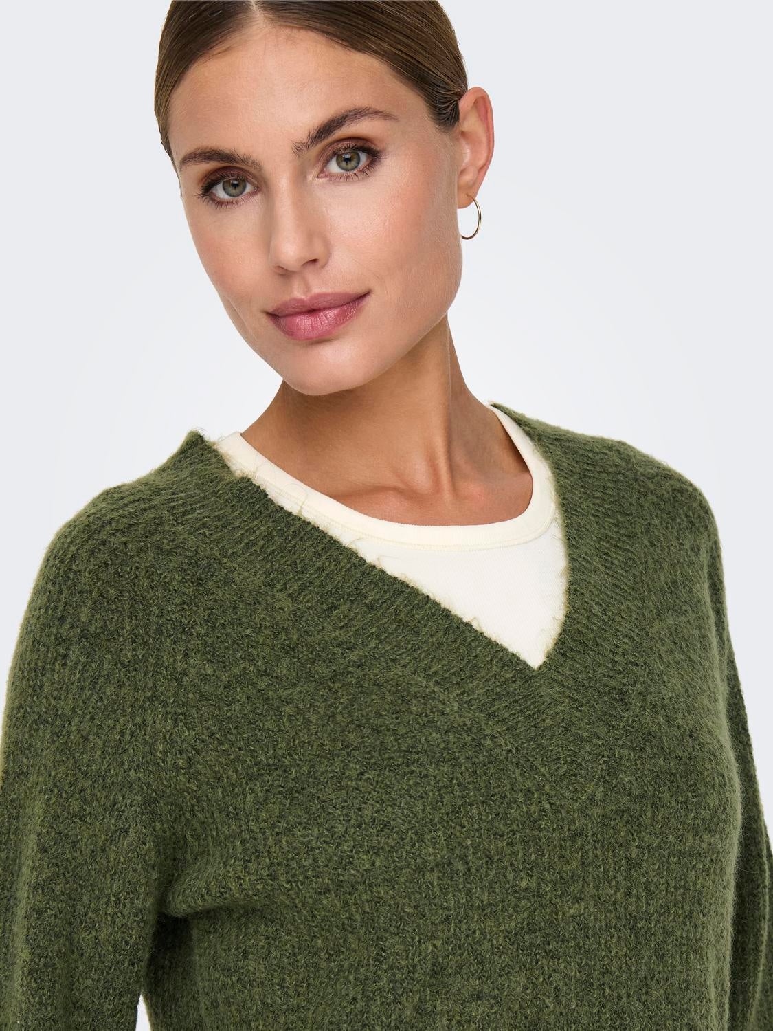 JDYINGEBORG Pullover Winter Moss