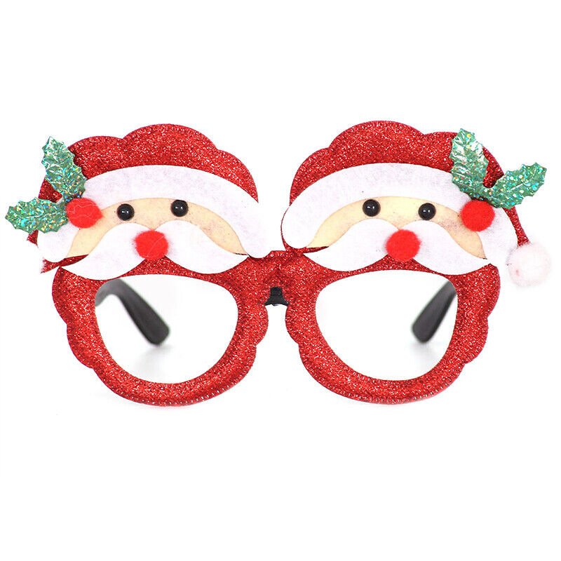 (6er Set) Photo Booth Weihnachts Brillen Party Fotorequisiten Foto Accessoires Dekorationen für lustige Bilder - Weihnachten