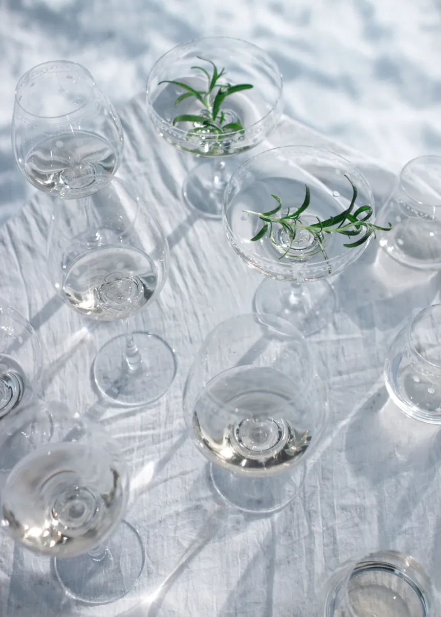 Wik & Walsøe Julemorgen Hvidvinsglas