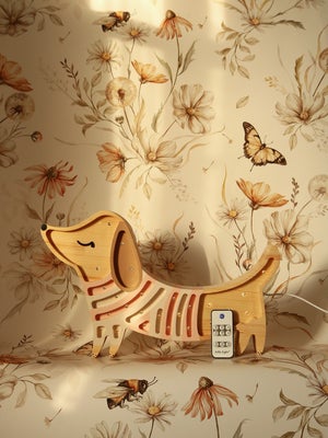 Little Lights Lampe Hundevalp, Strawberry Cream