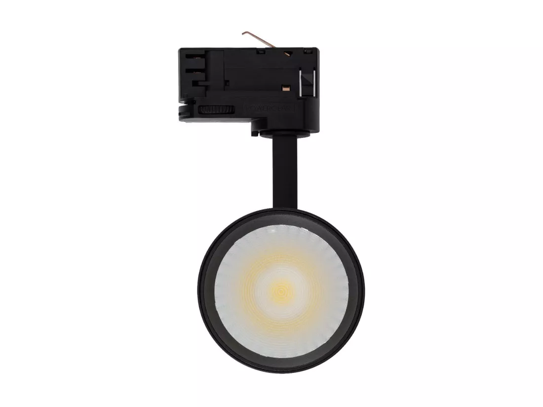 Spot LED sur Rail Triphasé 30W Bertha CCT Noir Sélectionnable (chaud-neutre-froid)
