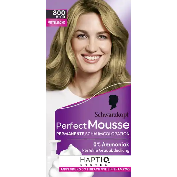 Perfect Mousse Schaumcoloration 800 Mittelblond