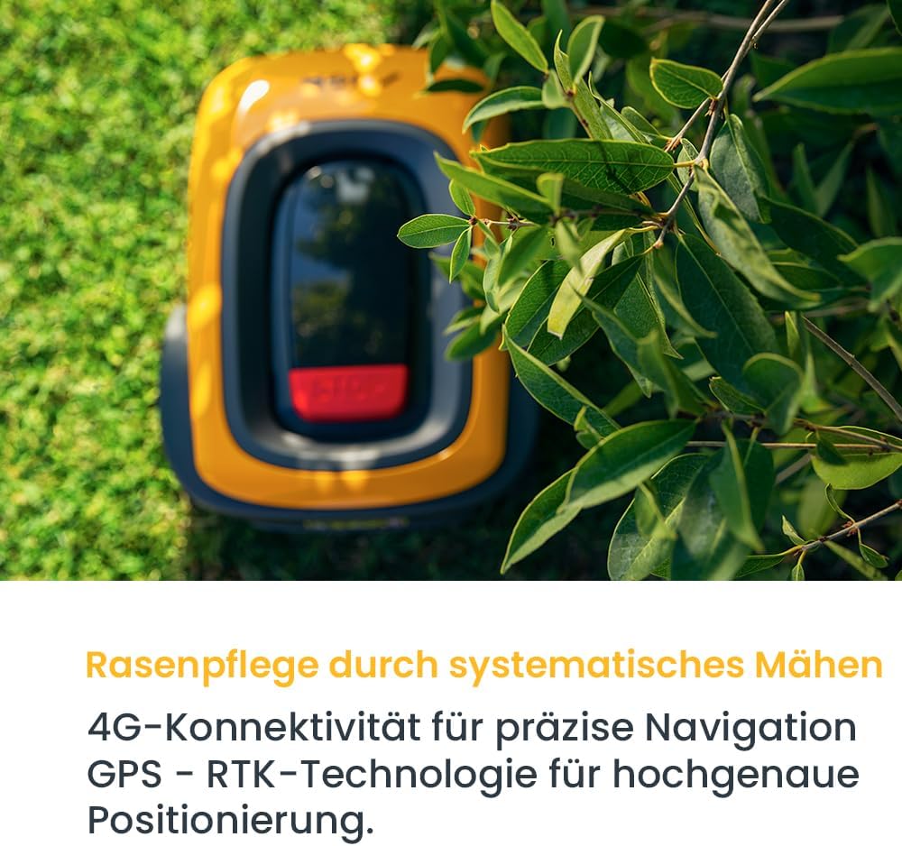 STIGA A500 Autonomer Roboter-Rasenmäher. Rasenroboter ohne Begrenzungskabel (max. 700m²). App-Steuerung, 45% Steigung, 3 Mähzonen. Rasenroboter mit GPS RTK Navigation & 4G