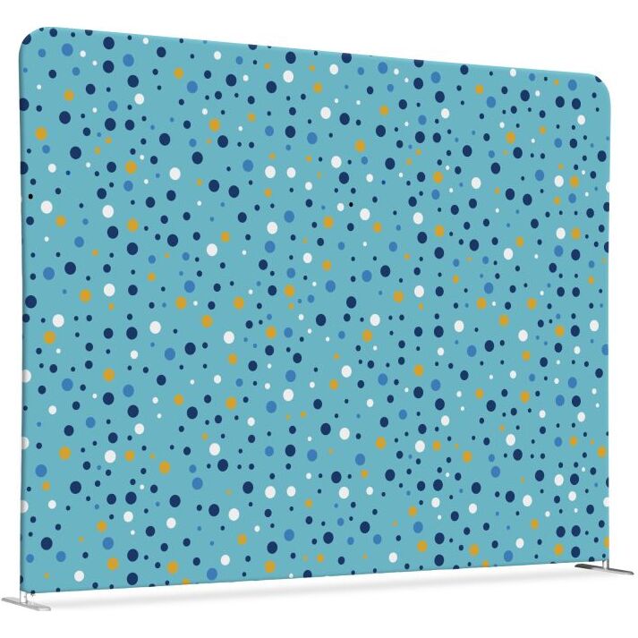 Cloison déco verticale en tissu motif points couleur