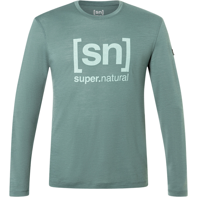 Super.Natural Herren Logo Longsleeve