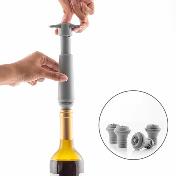 Vakuumpumpe og Vinstoppere Winuum InnovaGoods (4 hetter)
