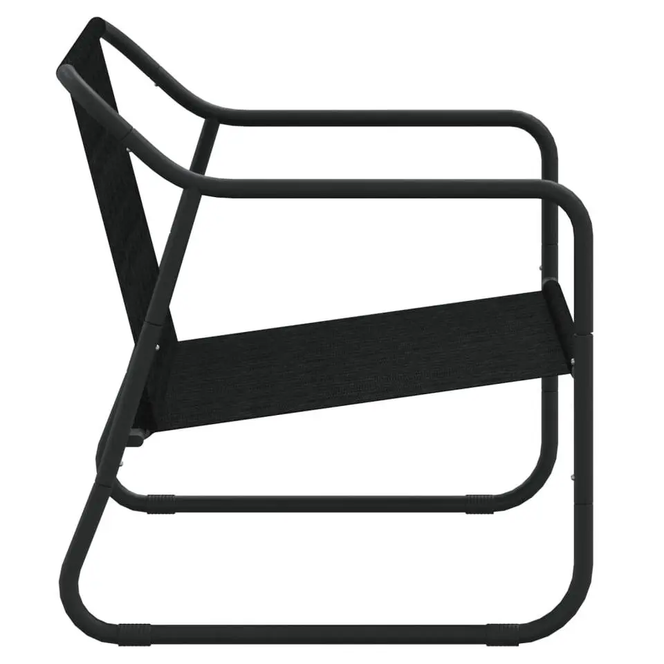 vidaXL - 2-zits Tuinbank met kussen antracietkleurig - - staal - 110x70x74 cm