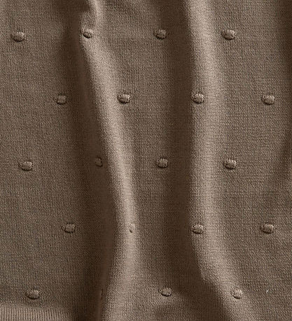 Jack o Juno Decke - 80x100 cm - Strick - Bubble - Kaffee