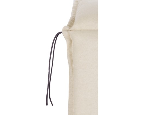 Kussen voor hoge rugleuning, 118 x 46 cm, katoenmix, beige, natuurlijke afwerking