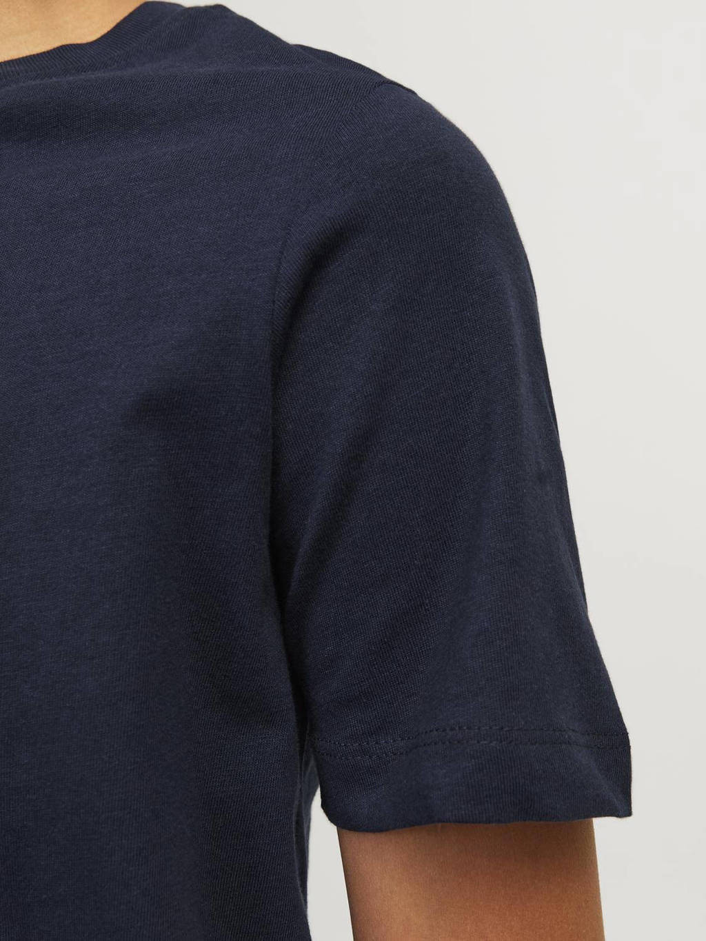 JACK & JONES T-shirt JJECORP met logo donkerblauw