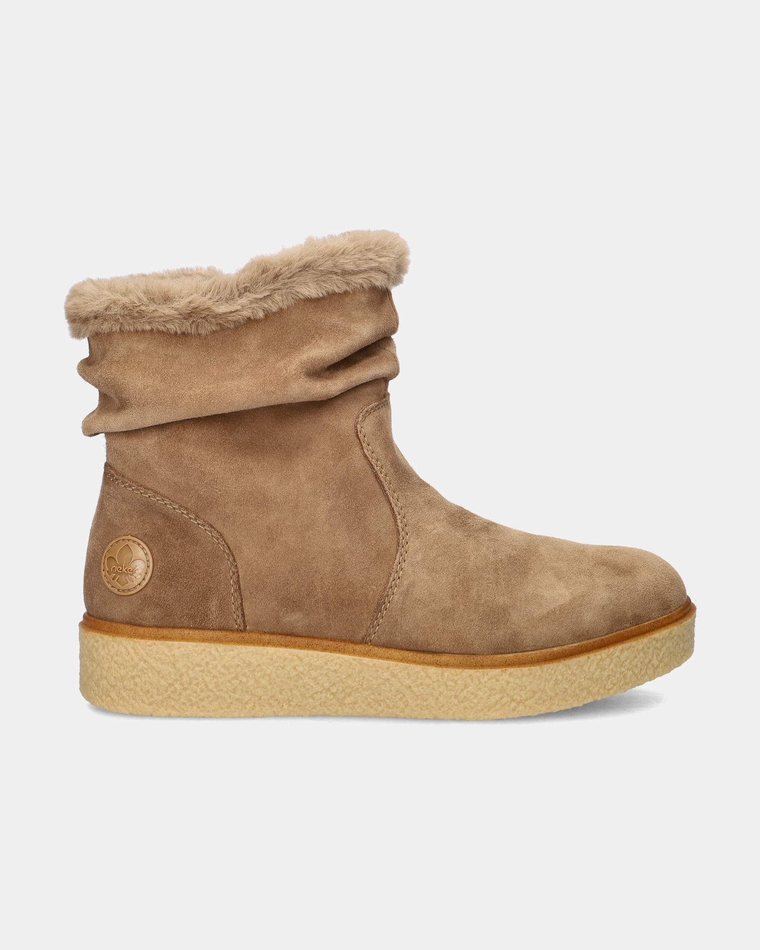 Rieker Gevoerde boots  - bruin