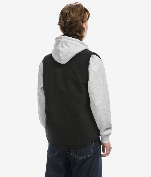 Carhartt WIP Classic Organic Dearborn Weste (black stone canvas) online kaufen | skatedeluxe